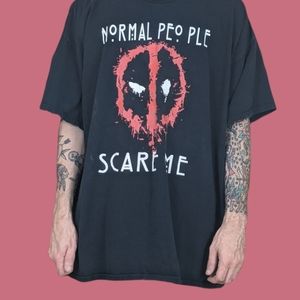 Y2K Faded Deadpool Oversized Tee